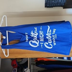 Brand New Blue Racerback Tank